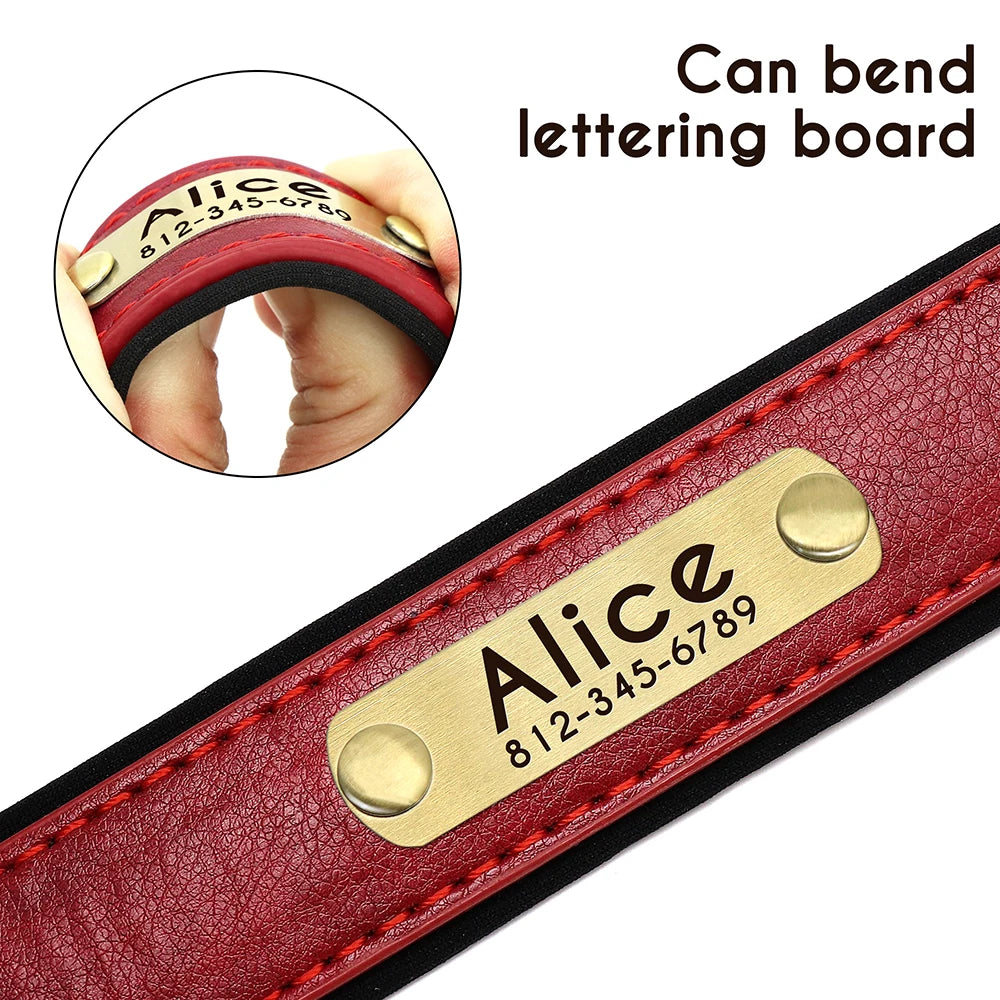 Personalized Leather Pet Collar